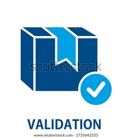 Product validation line icon with checklist