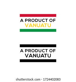 a product of Vanuatu stamp or seal design vector download