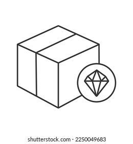 Product vector icon. Line sign for mobile concept and web design. Symbol, logo illustration. Vector graphics