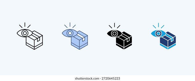Product Visualization Multiple Icon Illustration Vector