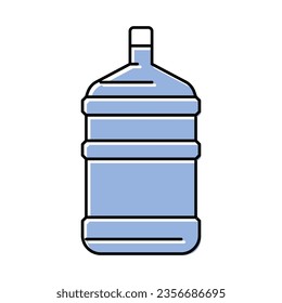 product water plastic bottle color icon vector. product water plastic bottle sign. isolated symbol illustration