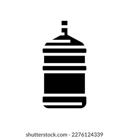 product water plastic bottle glyph icon vector. product water plastic bottle sign. isolated symbol illustration