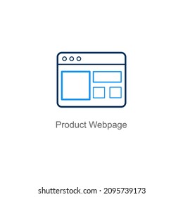 Concepto De Icono Web O Página Web Del Producto