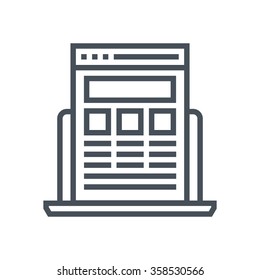 Product website icon suitable for info graphics, websites and print media and  interfaces. Line vector icon. 