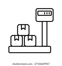 Product Weight icon with white background vector stock illustration