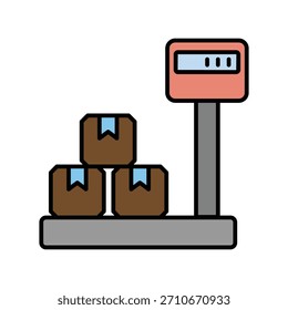 Product Weight icon with white background vector stock illustration