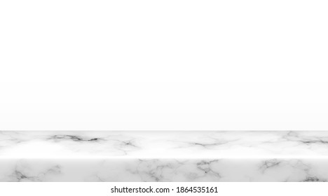 Product white background marble podium platform for marketing advertising. Stage for product background showcase. 3d vector illustration.