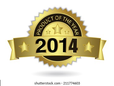 Product of the year 2014 - Award golden badge.