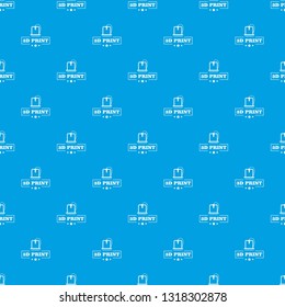 Production 3d printing pattern vector seamless blue repeat for any use