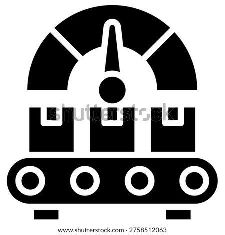 Production Capacity Icon Element For Design