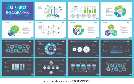 Production Charts Slide Templates Set