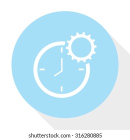  production clock  icon