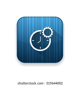  production clock  icon