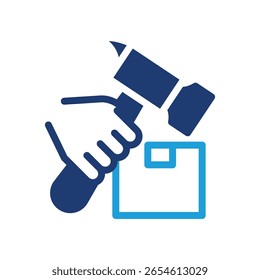 Diseño coloreado del Vector del icono de la producción bueno para el Web o el App móvil