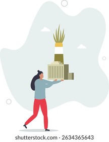 Concepto de producción Sin emisiones nocivas que contaminan el medio ambiente. carácter vida .