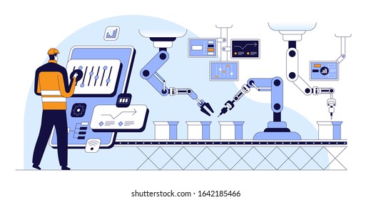 工場 遠隔操作 のイラスト素材 画像 ベクター画像 Shutterstock