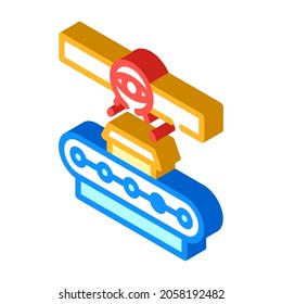 production control isometric icon vector. production control sign. isolated symbol illustration