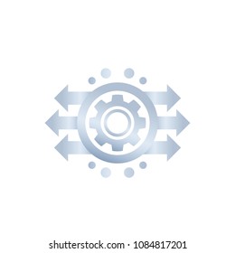 production, development concept, vector
