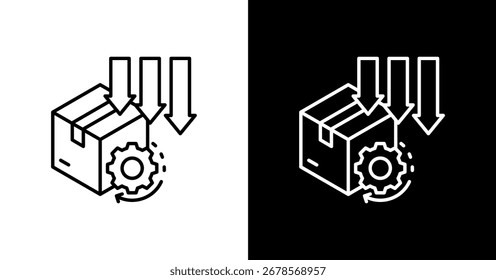 Conjunto de Ícones de Eficiência de Produção Coleção de Vários Estilos