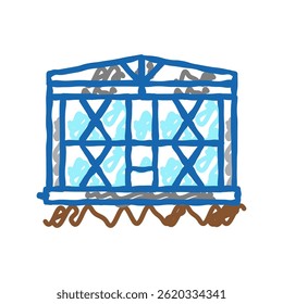 production facility concrete doodle icon sketch vector. production facility concrete sign. isolated symbol illustration