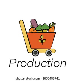 production hand draw icon. Element of farming illustration icons. Signs and symbols can be used for web, logo, mobile app, UI, UX