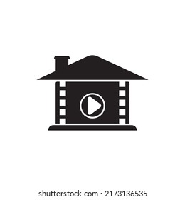 production house icon logo vector design template