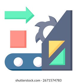 Production Icon Element For Design
