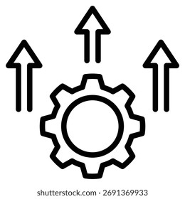 Vektorgrafik der Produktionssymbolzeile