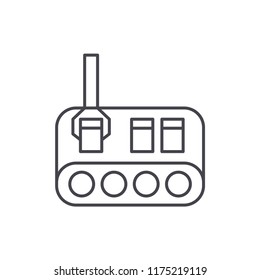 Production icon. Robotics symbol modern, simple, vector, icon for website design, mobile app, ui. Vector Illustration