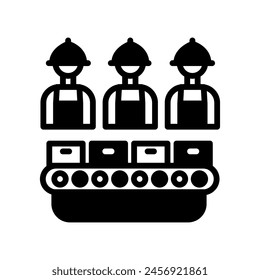 Production  icon in vector. Logotype
