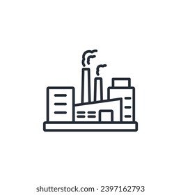icono de producción. vector.Curso editable.Signo de estilo lineal para uso de diseño web,logotipo.Ilustración de símbolo.