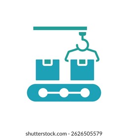 production icon. vector.Editable stroke.linear style sign for use web design,logo.Symbol illustration.