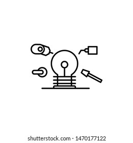 Production idea factory icon. Element of consumer behavior line icon
