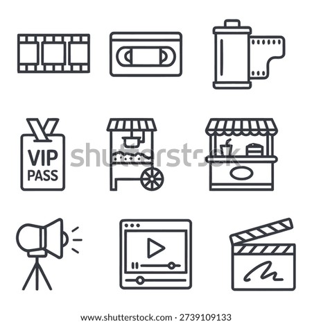And production including strip and clapperboard VHS tape