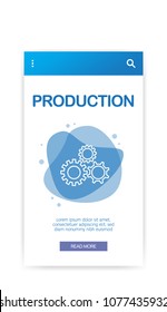 PRODUCTION INFOGRAPHIC ICON