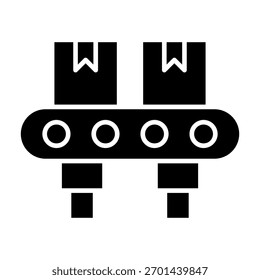 Production Line Icon Element For Design And Vector