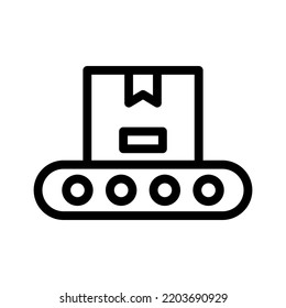 production line icon illustration vector graphic