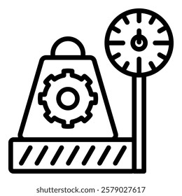 Production Management Outline  Icon Simple Vector Element For Design