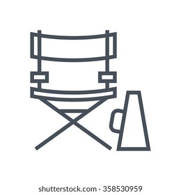Production manager icon suitable for info graphics, websites and print media. Vector icon.