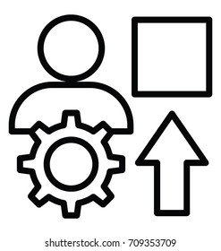 Production Manager Vector Icon