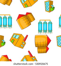 Production pattern. Cartoon illustration of production vector pattern for web