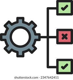 Imagen del icono Prioridades de producción. Adecuado para aplicaciones móviles.