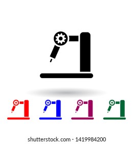 production robot multi color icon. Elements of engineering set. Simple icon for websites, web design, mobile app, info graphics