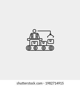Production vector icon illustration sign