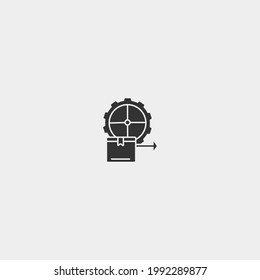 Production vector icon illustration sign