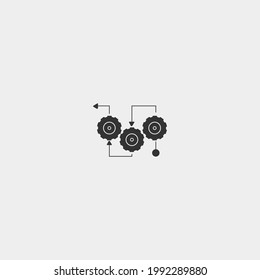 Production vector icon illustration sign
