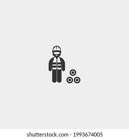 Indicador de icono del vector de producción