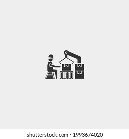 Production vector icon illustration sign