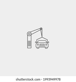 Production vector icon illustration sign