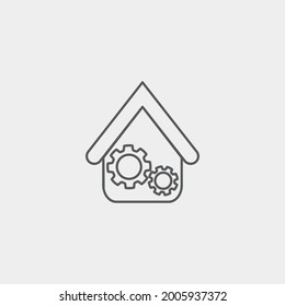 Indicador de icono del vector de producción